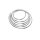 Kupferrohr in Ringform Durchmesser 10 mm ca. 5m lang chrom 487410699