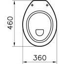 Vitra Norm Stand-Flachspül-WC 460mm mit Hygiene Glasur weiß 6888L003-1030