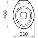Vitra Norm Stand-Tiefspül-WC 460mm mit Hygiene Glasur weiß 6858L003-1028
