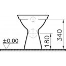 Vitra Norm Stand-Tiefspül-WC 460mm mit Hygiene Glasur weiß 6858L003-1028