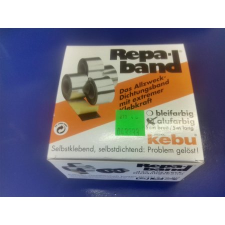 Kebu Repa-Band 7,5cm x 5m, alufarbig, bitumenfrei, stark...