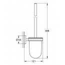 GROHE Essentials Essentials Toilettenbürstengarnitur Glas/Metall chrom 40374001