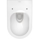 Duravit ME by Starck Set Wand-Tiefspül-WC spülrandlos mit Wondergliss Beschichtung und WC-Sitz mit Absenkautomatik weiß 45290900A11