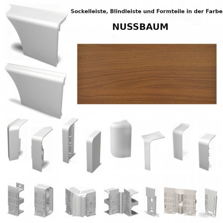 HZ Sockelleiste SLF 2000 Nussbaum