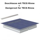 Schedel Duschtasse MULTISTAR LINE (rollstuhlbefahrbar) mit TECE-Rinne 120x120cm und Designrost